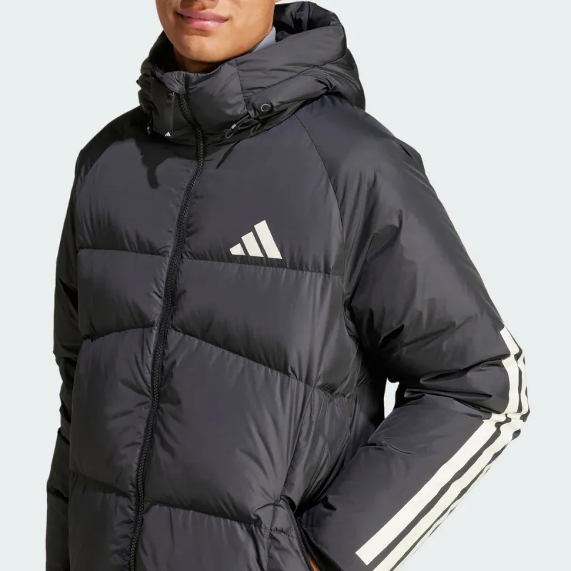 Adidas Down Jacket Unisex Black, Comes With Necklace-4