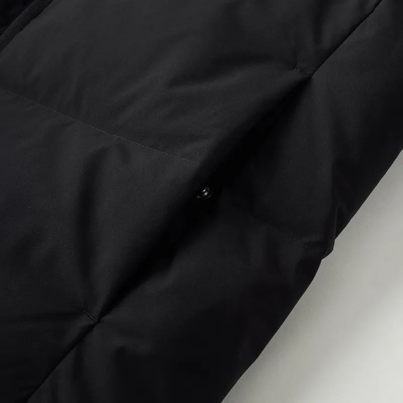 Adidas Down Jacket Unisex Black Comes With Necklace-5