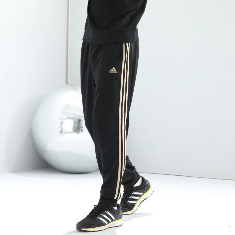 Adidas Casual Pants Men Black Gold-3