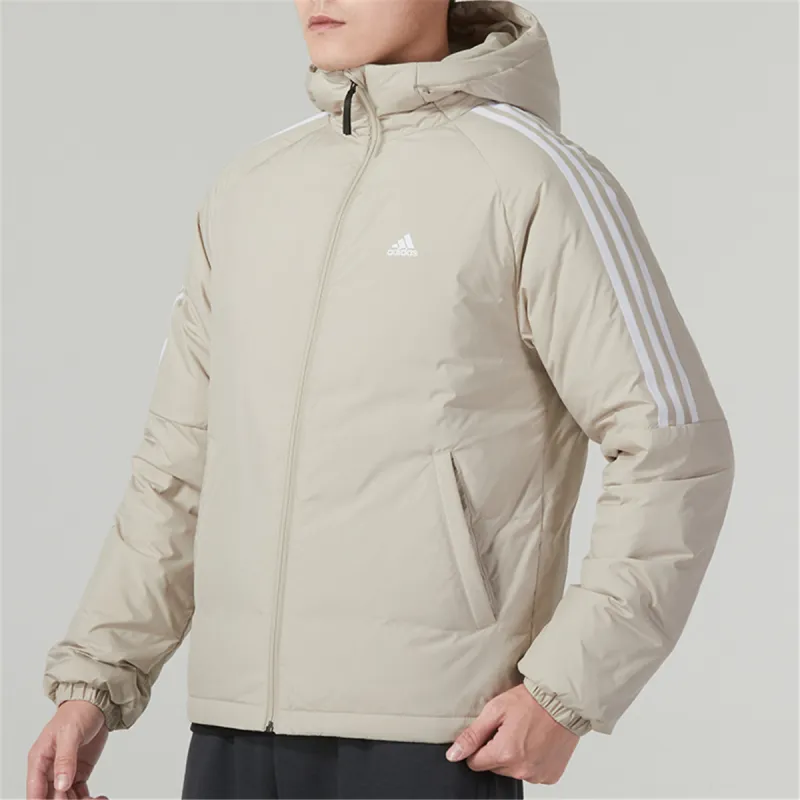 Adidas Down Jacket Unisex Khaki Comes With Necklace-5