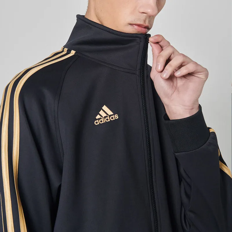 Adidas Jackets Coats Unisex Black Gold-4