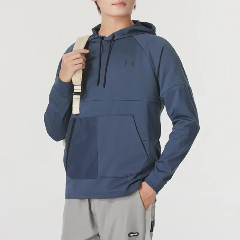 Under Armour Sweatshirt Unisex Dark Blue Includes Shopping Bag-4