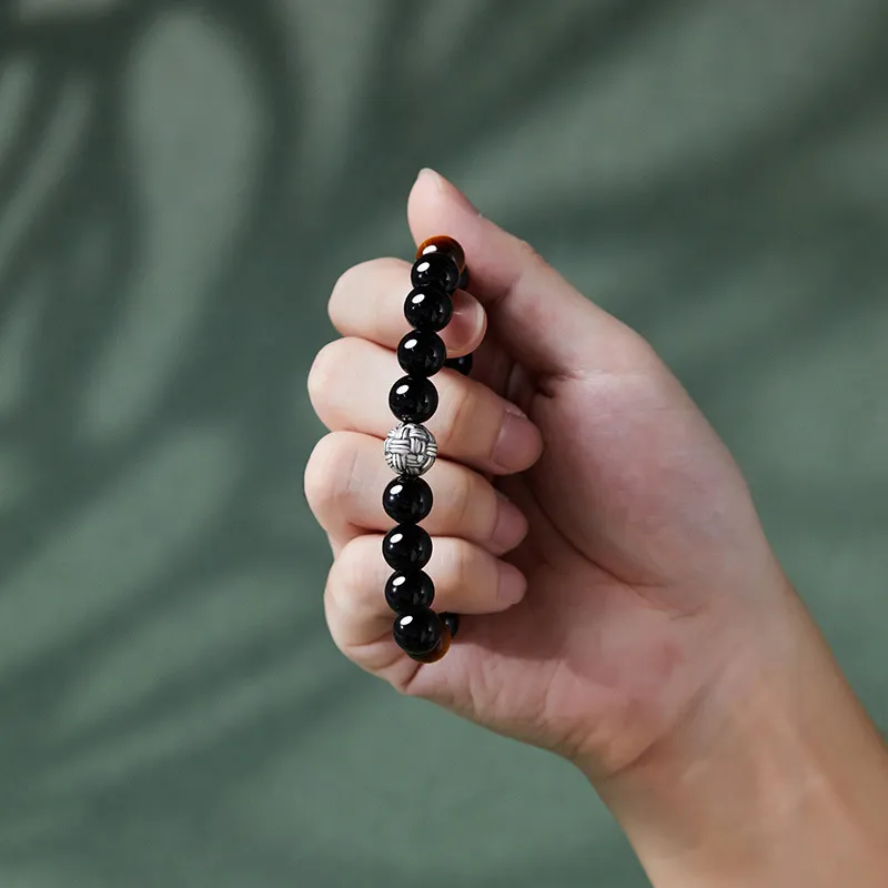 Golden Kite Obsidian Bracelets Men's-4