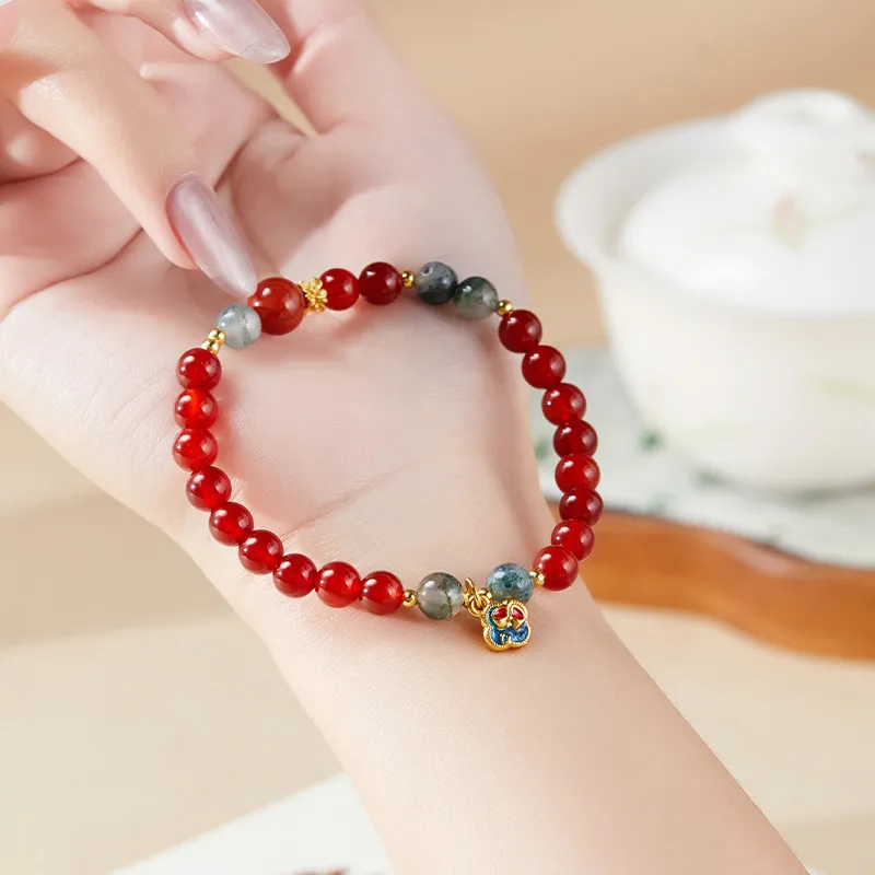 Golden Kite Agate Jade Bracelets Women's-3