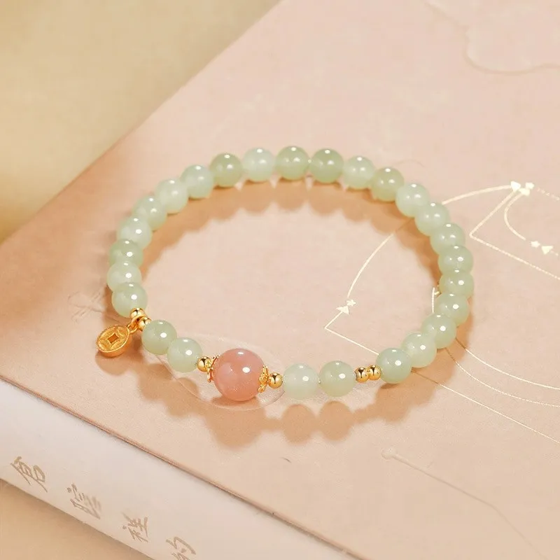 Golden Kite Hetian Jade Bracelets Green Jade Women's-1