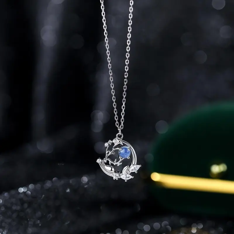 Golden Kite S925 Silver Necklaces Women's-1