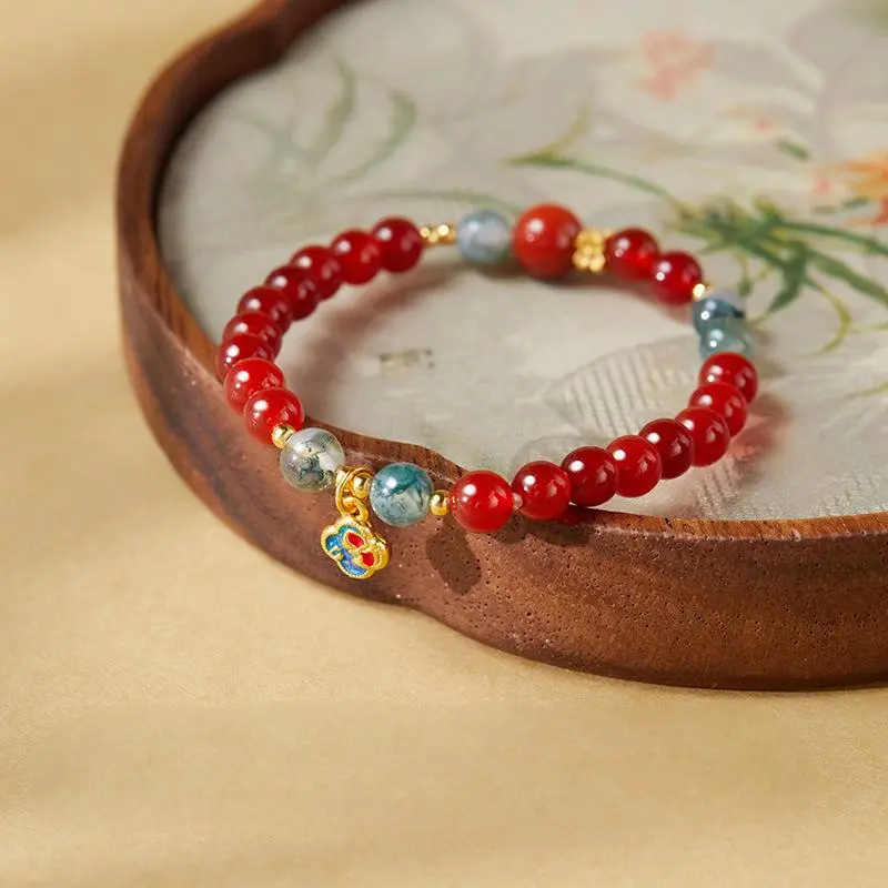 Golden Kite Agate Jade Bracelets Women's-2