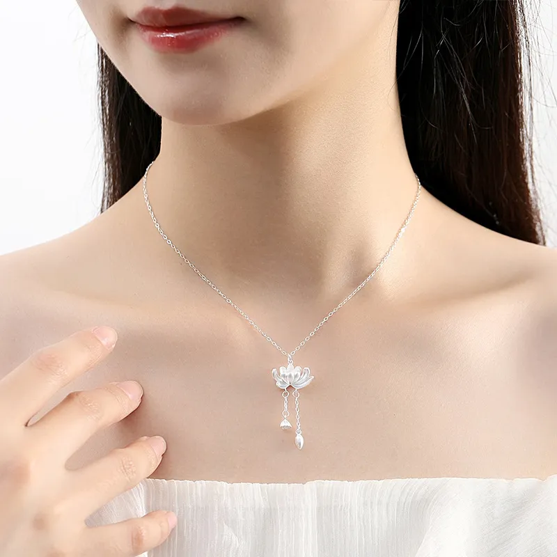 Golden Kite S999 Fine Silver Necklaces Women's-5