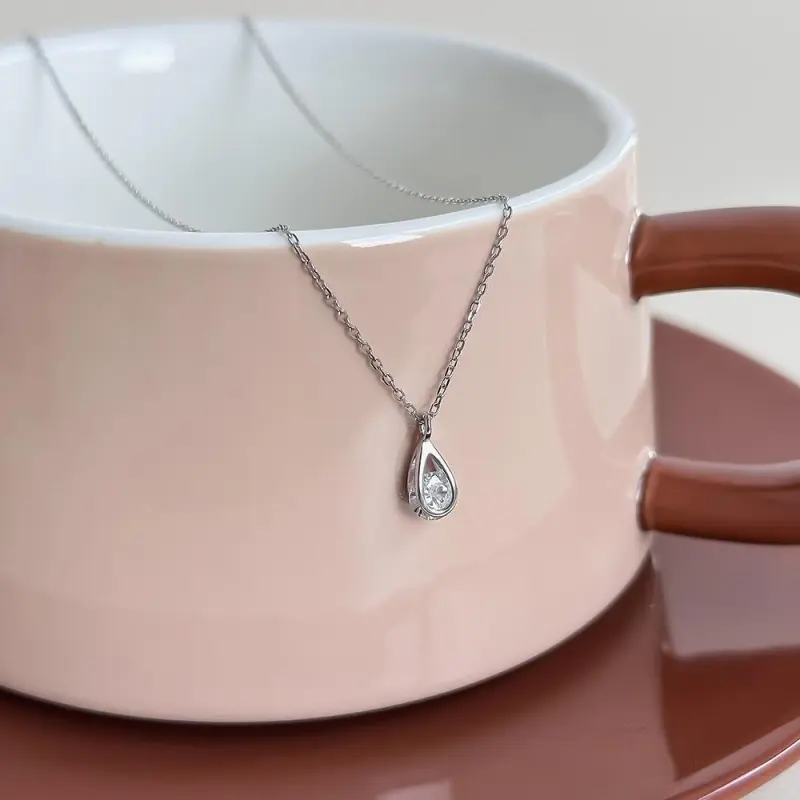Golden Kite S925 Silver With Artificial Zircon Necklaces Women's-1