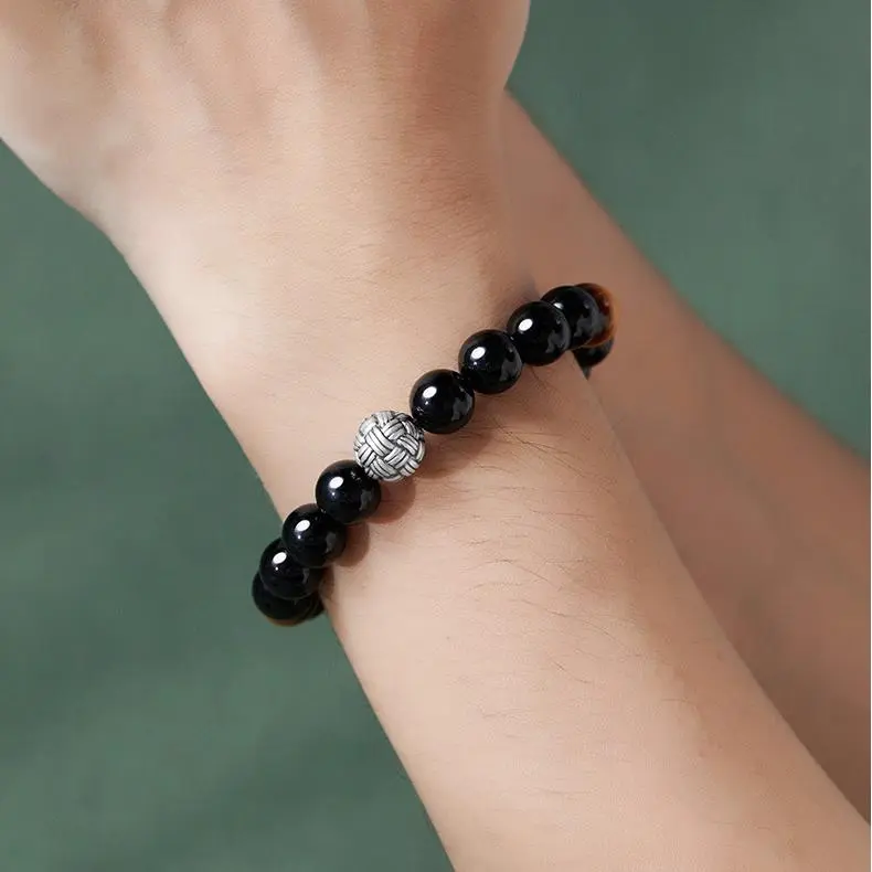 Golden Kite Obsidian Bracelets Men's-3