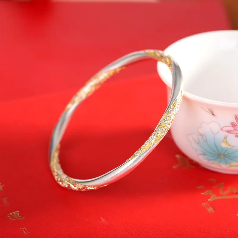 Golden Kite S999 Fine Silver Bangles Women's-1