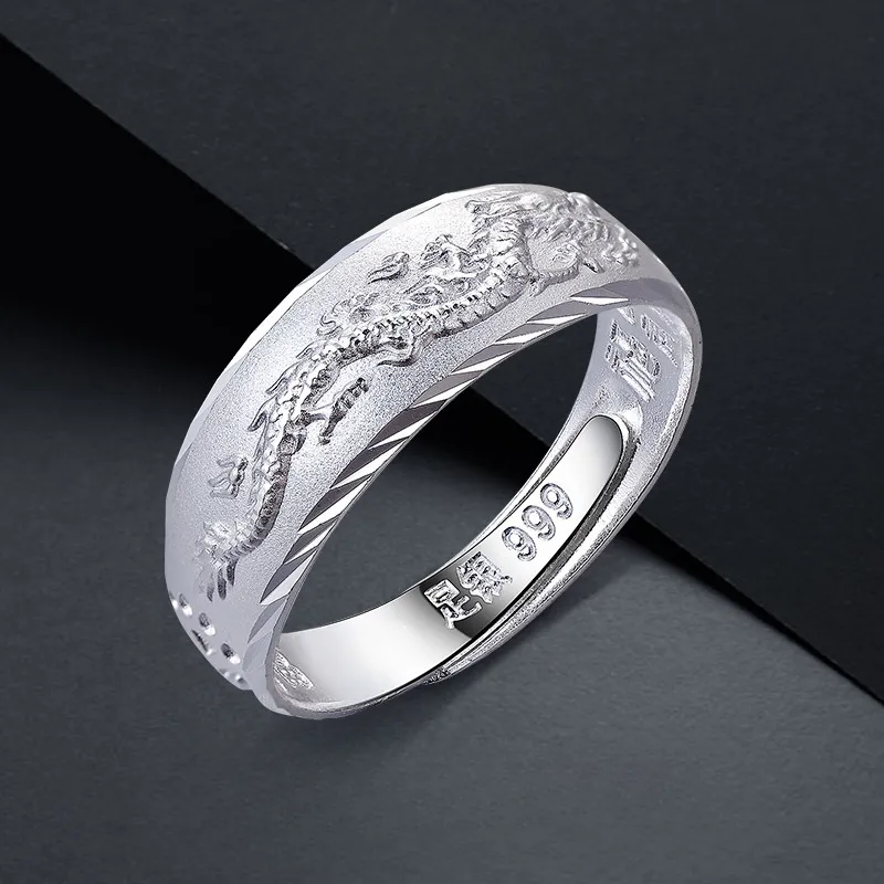 Golden Kite S999 Fine Silver Rings Men's-3