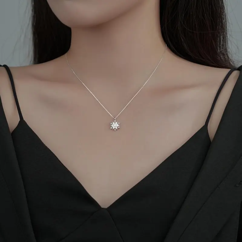 Golden Kite S925 Silver Necklaces Women's-4