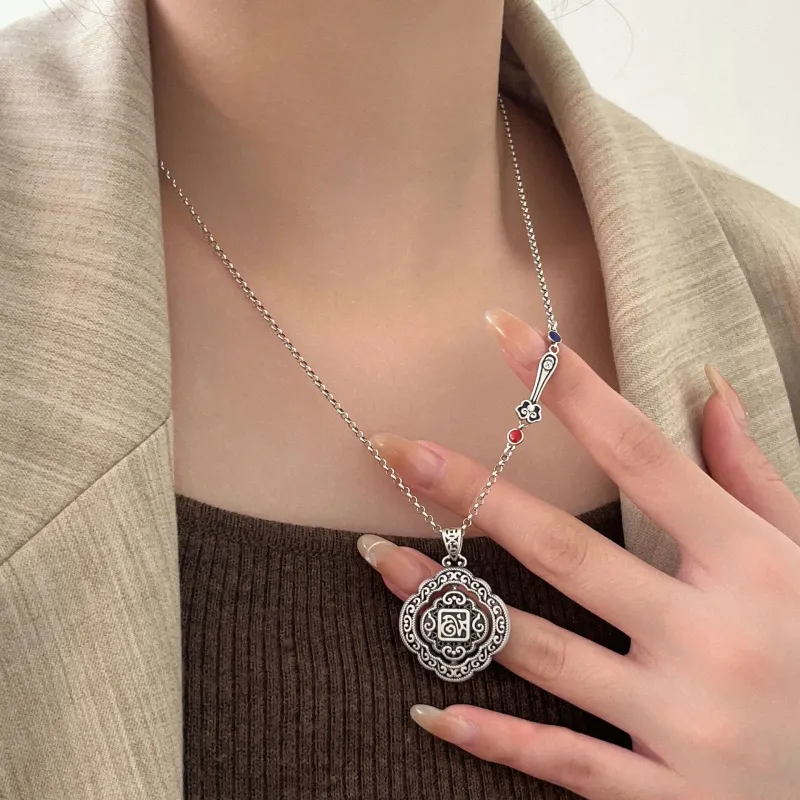 Golden Kite S925 Silver Necklaces Unisex-3