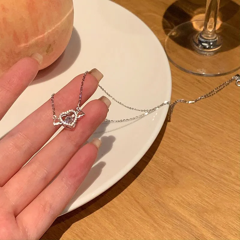 Golden Kite S925 Silver Necklaces Women's-1