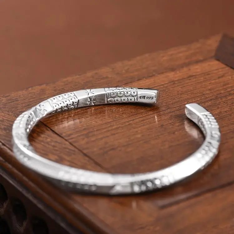 Golden Kite S999 Fine Silver Sterling Silver Bracelets Unisex-3