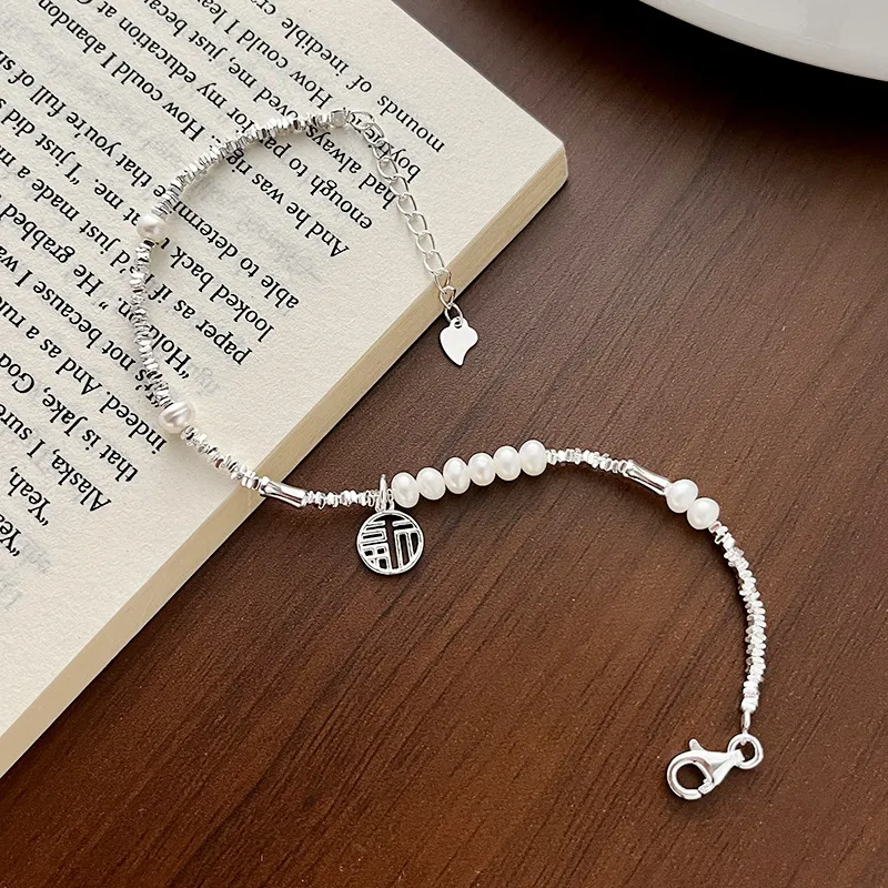 Golden Kite S925 Silver Artificial Pearl Bracelets Women's-2