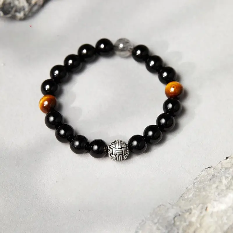 Golden Kite Obsidian Bracelets Men's-2