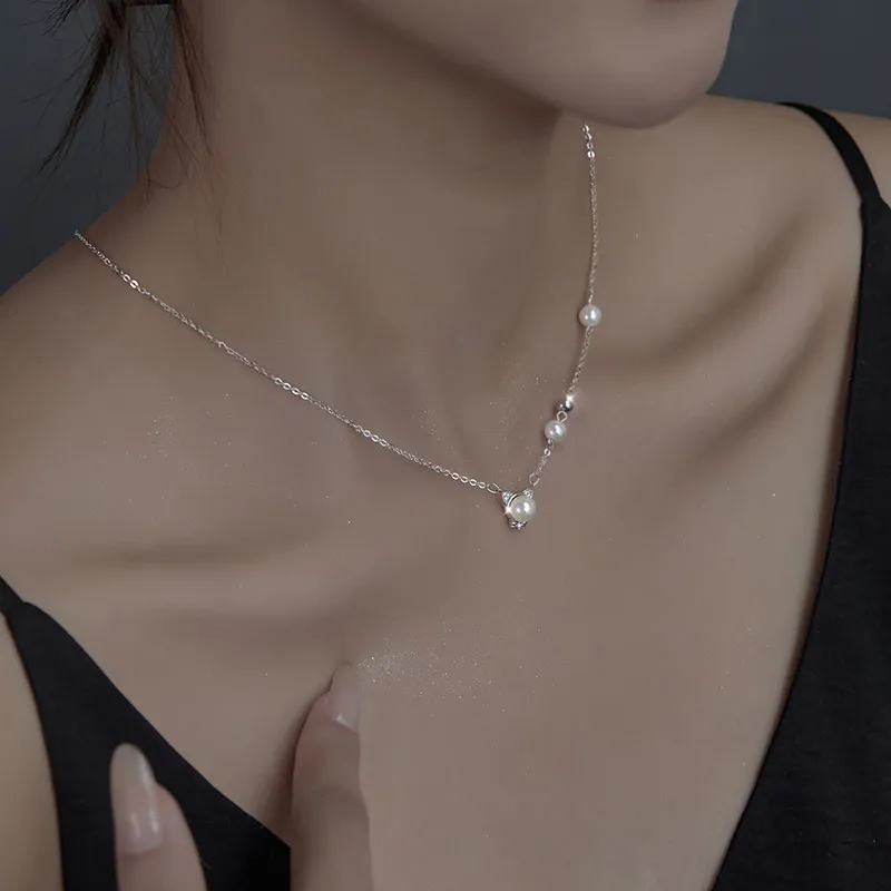 Golden Kite S925 Silver Necklaces Women's-4