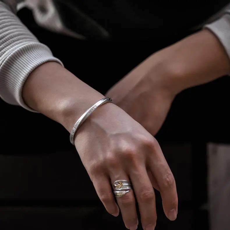 Golden Kite S999 Fine Silver Sterling Silver Bracelets Unisex-5