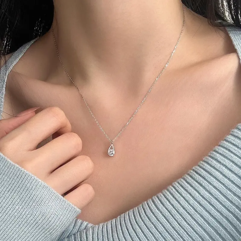 Golden Kite S925 Silver With Artificial Zircon Necklaces Women's-3