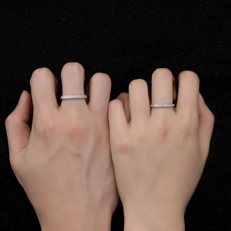Golden Kite S999 Fine Silver Rings Unisex-9