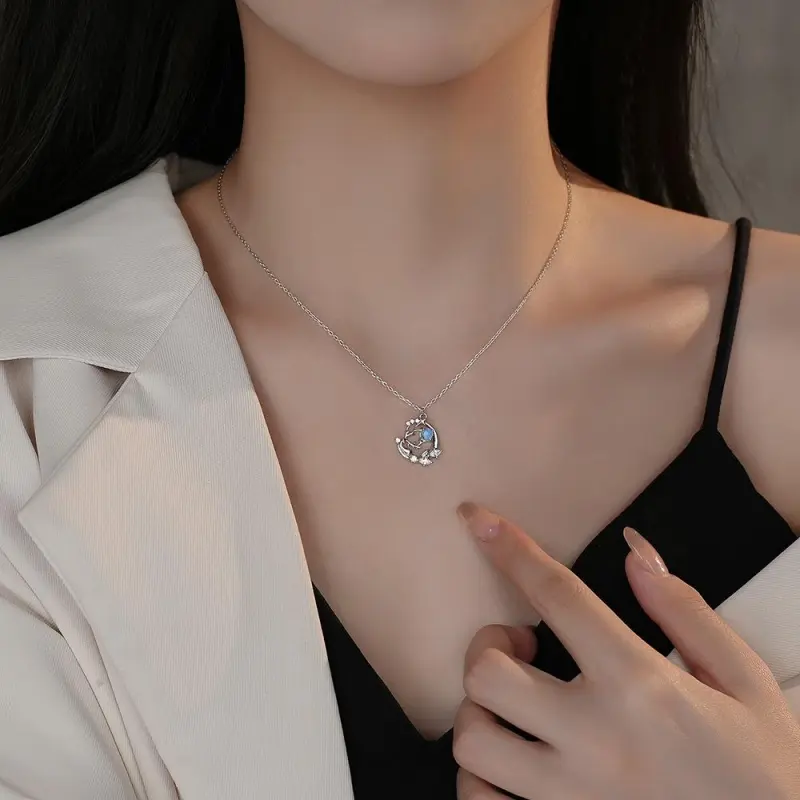 Golden Kite S925 Silver Necklaces Women's-5