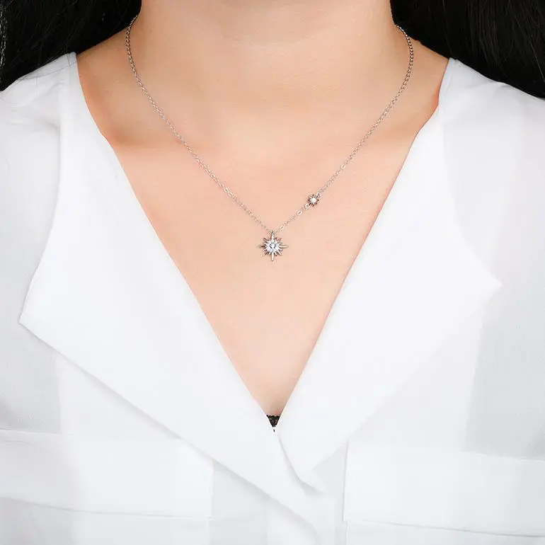 Golden Kite S925 Silver Necklaces Women's-4