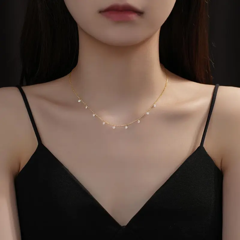 Golden Kite S925 Silver Necklaces Women's-5