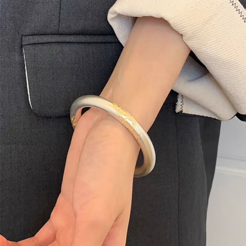 FUYUFU 999 Fine Silver Bangles Women's-3