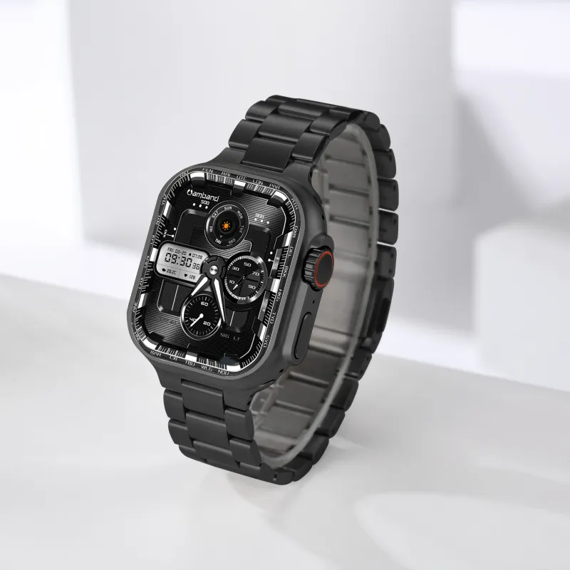 YOOVEI Watch Band Apple Compatibility Stainless Steel Material-1