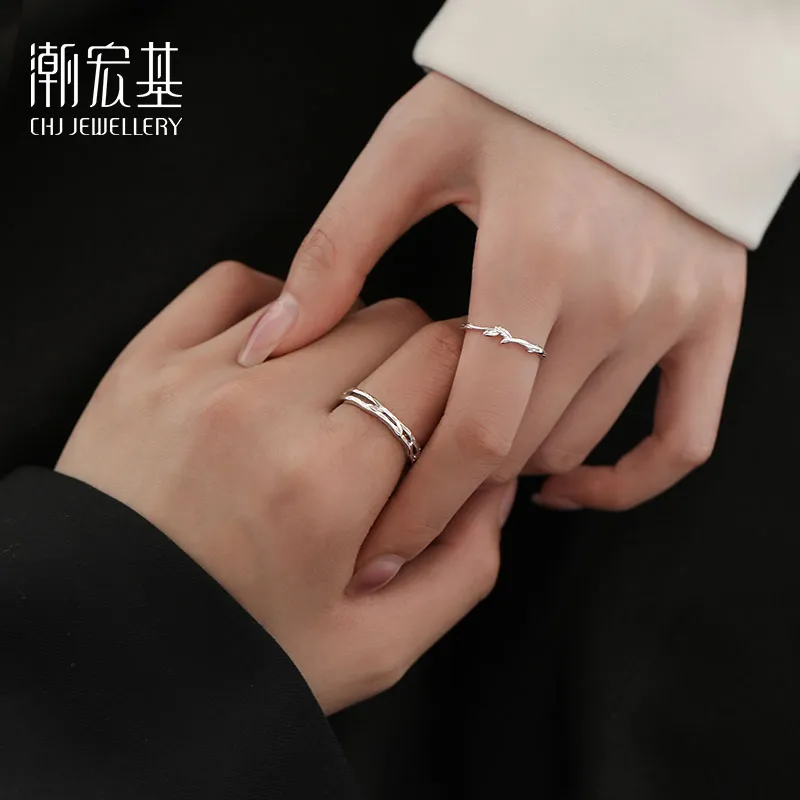 CHAOHONGJI 925 Sterling Silver Rings Unisex-2