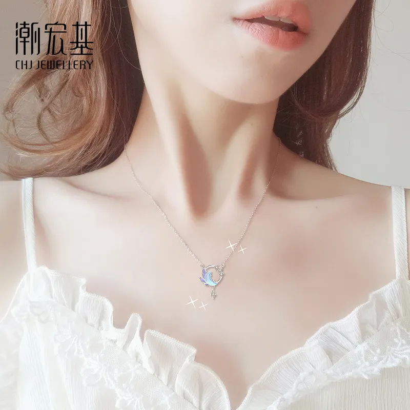 CHAOHONGJI S925 Silver Necklaces Women's-4