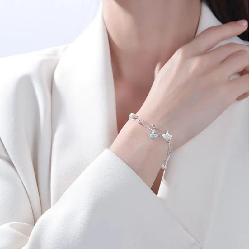 CHAOHONGJI S925 Silver Bracelets Women's Good Luck-1