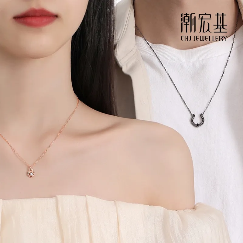 CHAOHONGJI 925 Sterling Silver Necklaces Unisex-4