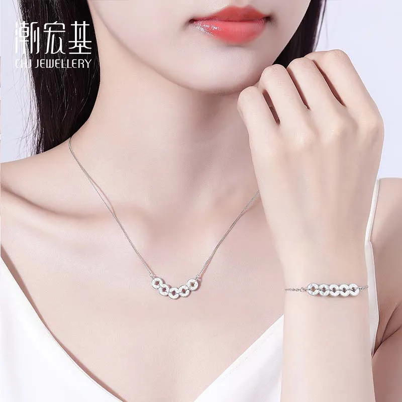 CHAOHONGJI S925 Silver Necklaces Women's-3