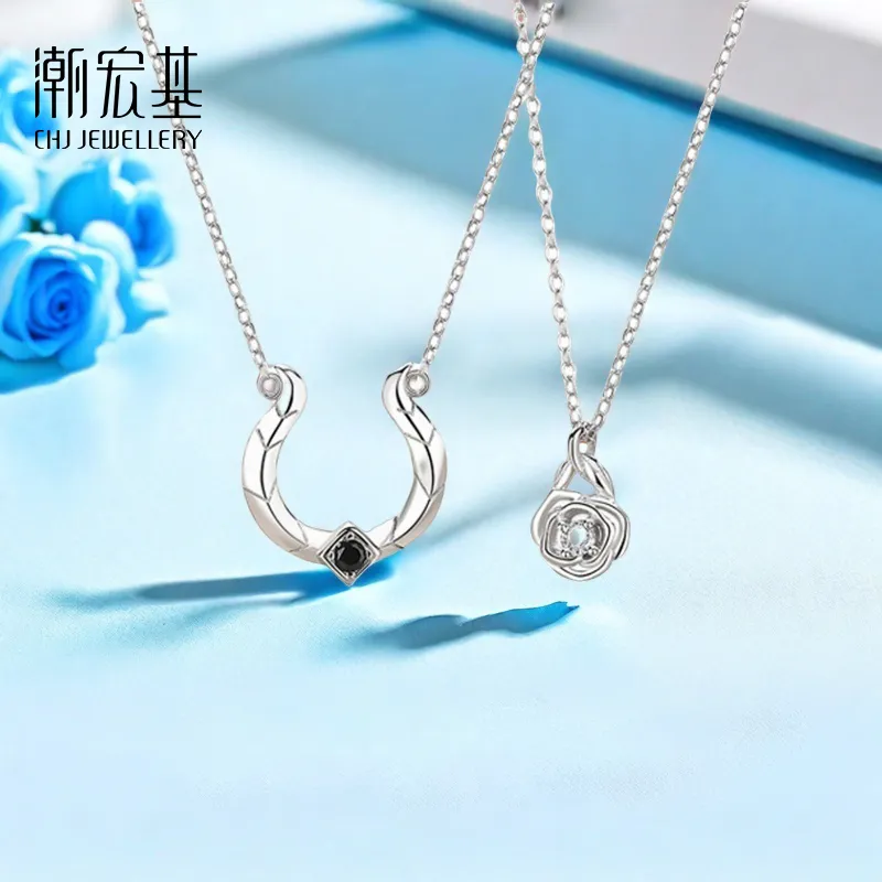CHAOHONGJI 925 Sterling Silver Necklaces Unisex-15