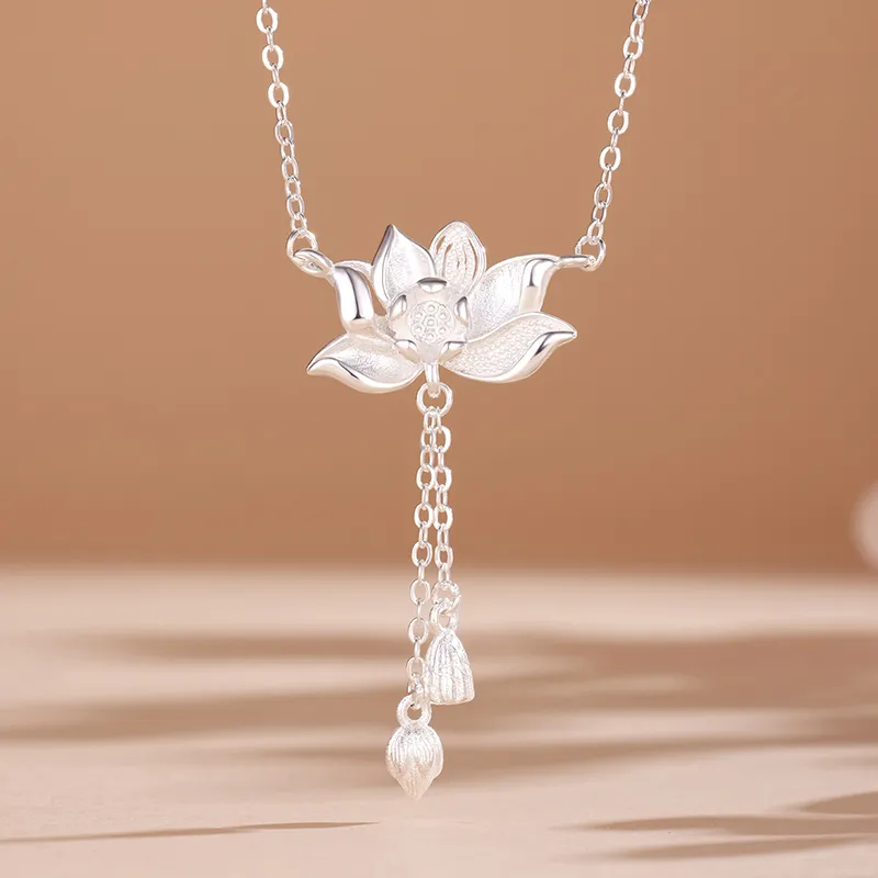 CHAOHONGJI S999 Fine Silver Necklaces Women's-1