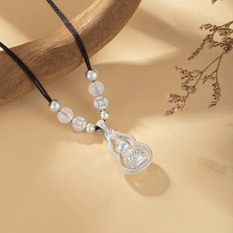 CHAOHONGJI S999 Fine Silver Necklaces Women's-3