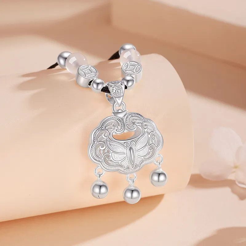 CHAOHONGJI S999 Fine Silver Necklaces Women's-3