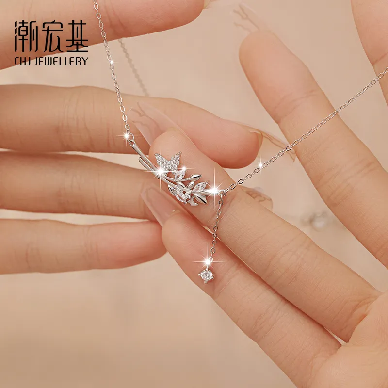 CHAOHONGJI S925 Silver Necklaces Women's-4