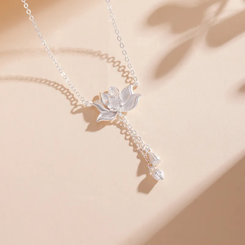 CHAOHONGJI S999 Fine Silver Necklaces Women's-2