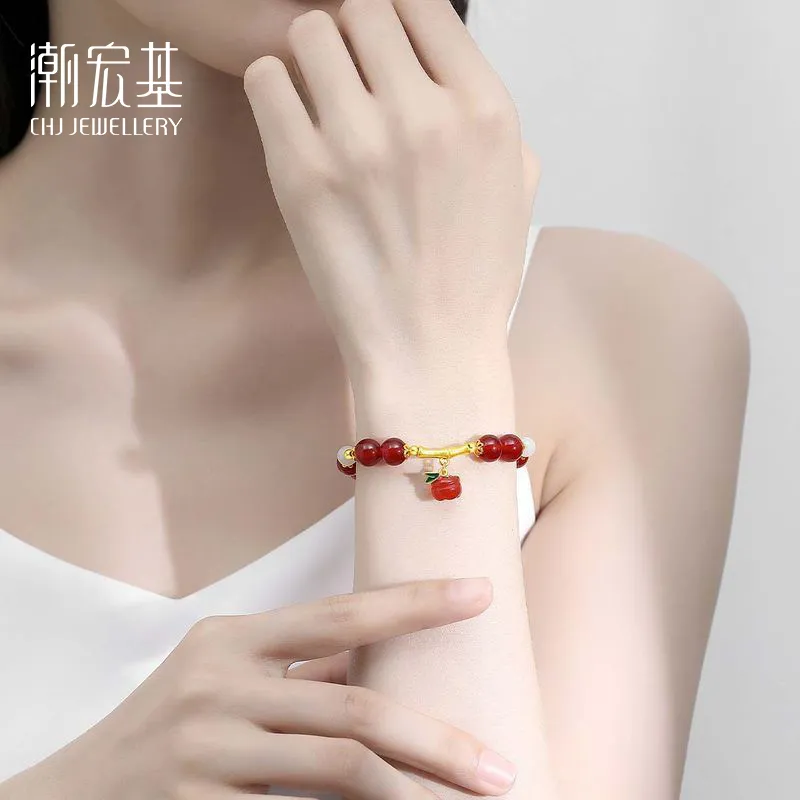CHAOHONGJI Natural Agate Jade Bracelets Women's-4