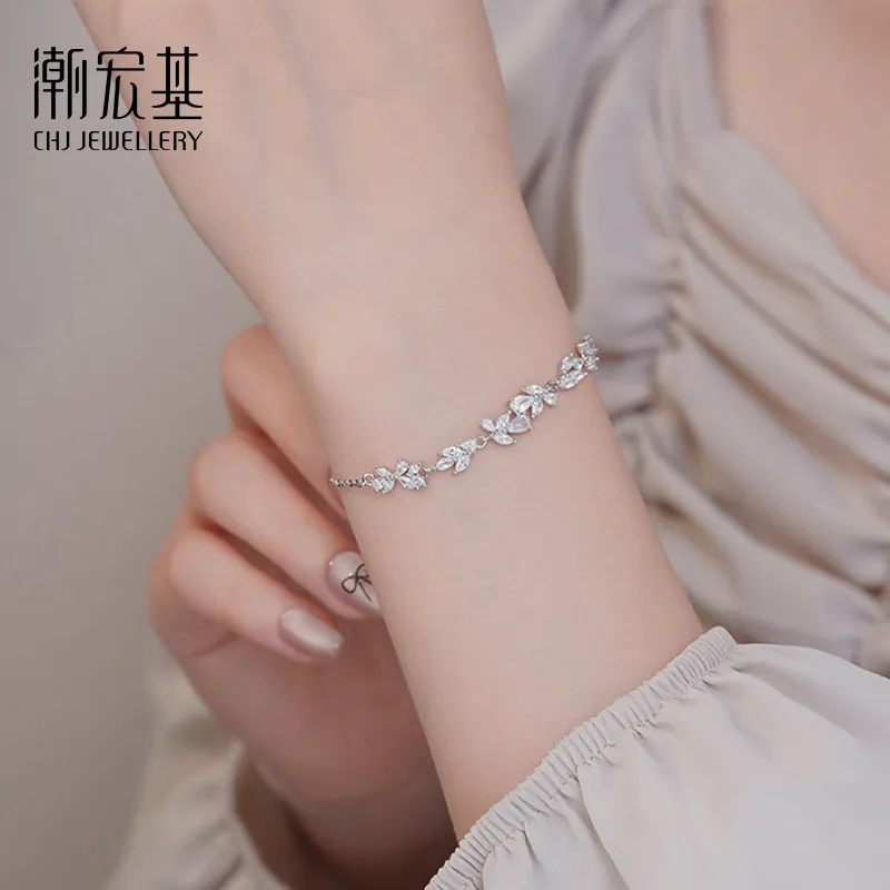 CHAOHONGJI 925 Sterling Silver Bracelets Women's-3