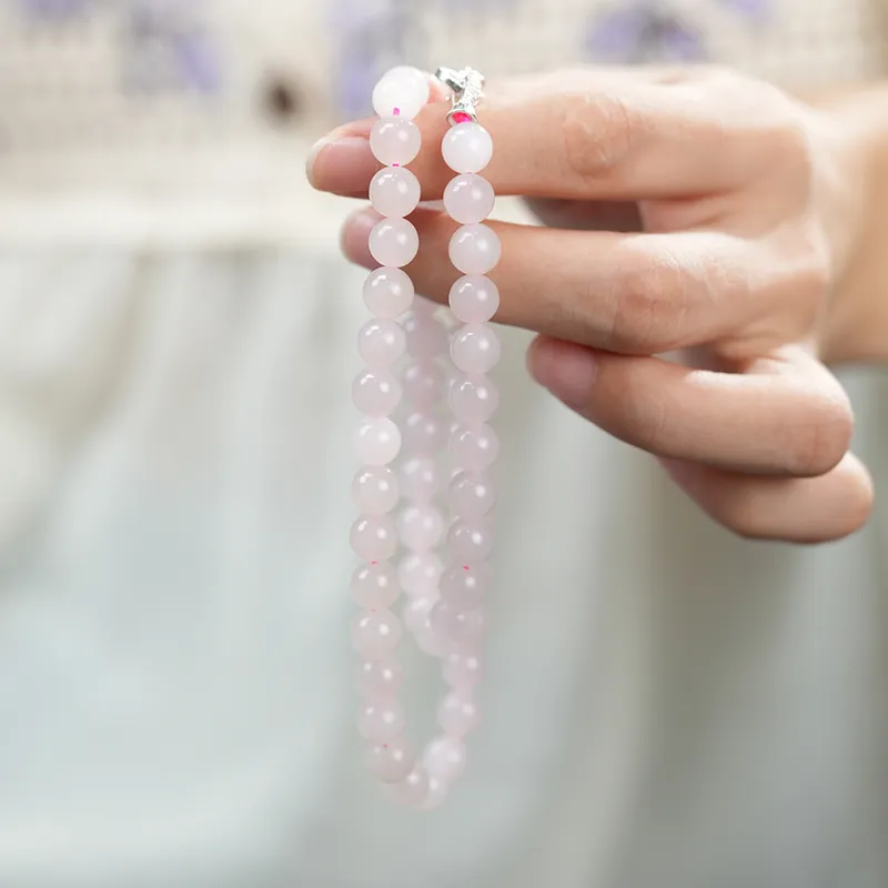 FANHAOGANG JADE Hetian Jade Necklaces Dusty Pink Women's-4