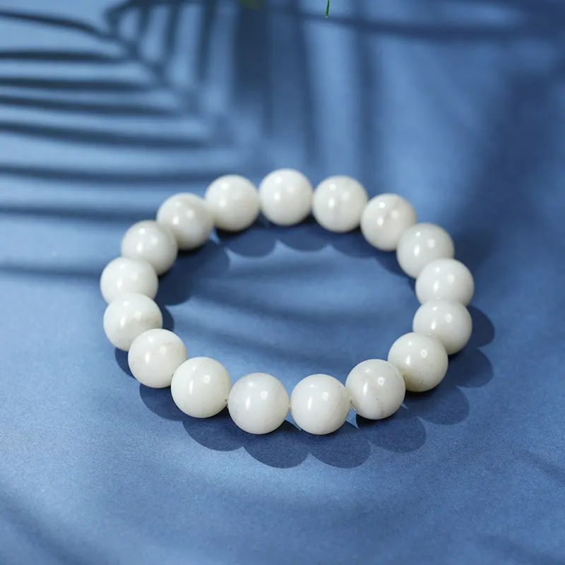 FANHAOGANG JADE Hetian Jade Bracelets Blue And White Unisex-1