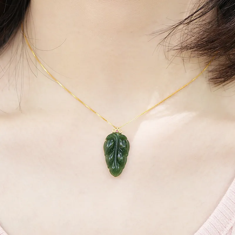 FANHAOGANG JADE Necklaces Jasper Women's-4
