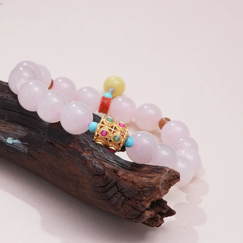 FANHAOGANG JADE Hetian Jade Bracelets Dusty Pink Women's-5