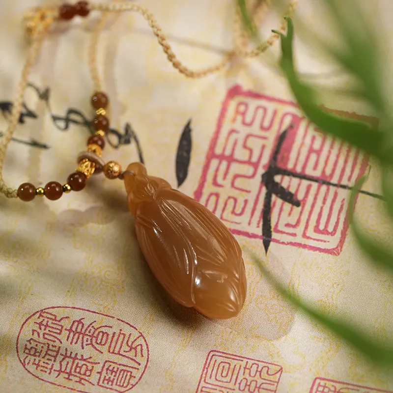 FANHAOGANG JADE Hetian Jade Pendants Sugar Jade Women's-5
