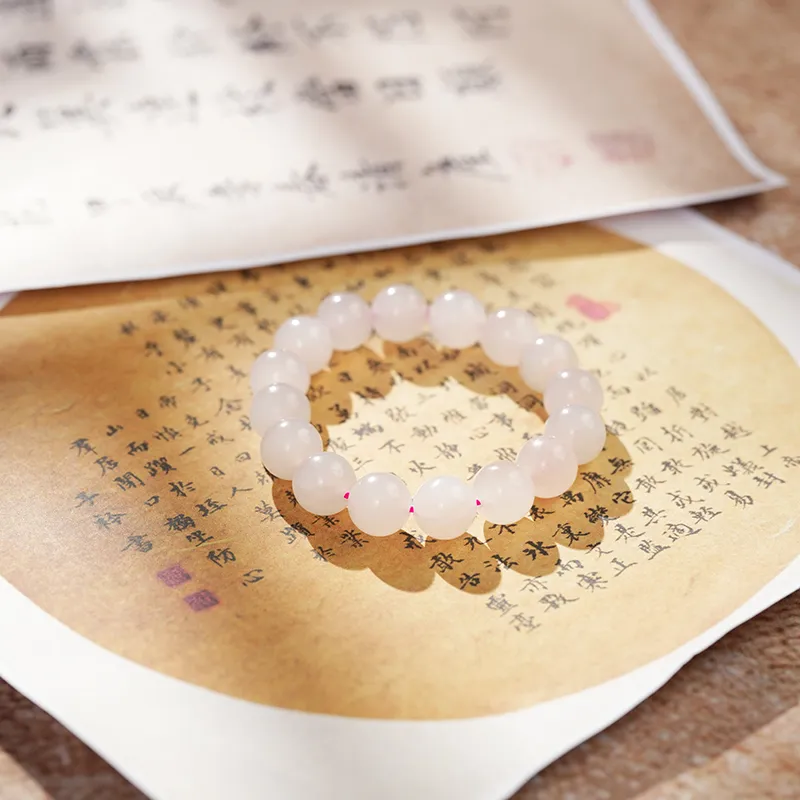FANHAOGANG JADE Hetian Jade Bracelets Dusty Pink Women's-1